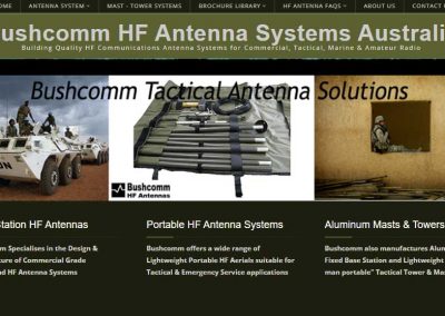 Bushcomm HF Antenna Systems Australia Website