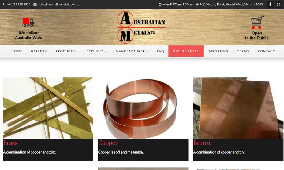 Australian Metals Website
