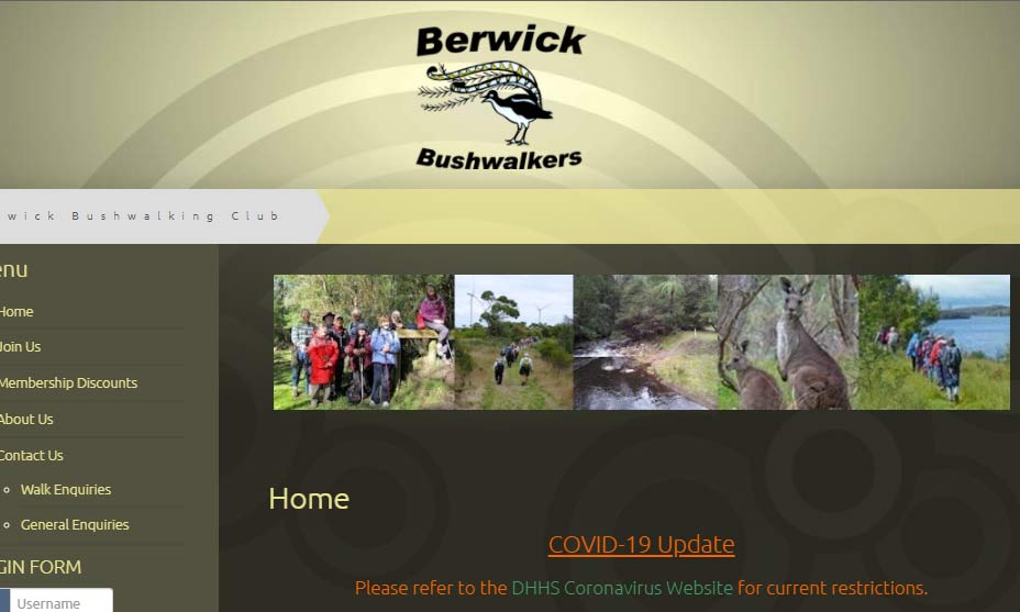 Berwick and District Bushwalking Club Website