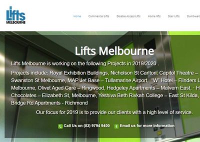 Lifts Melbourne Website