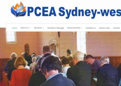PCEA Sydney-west  Website