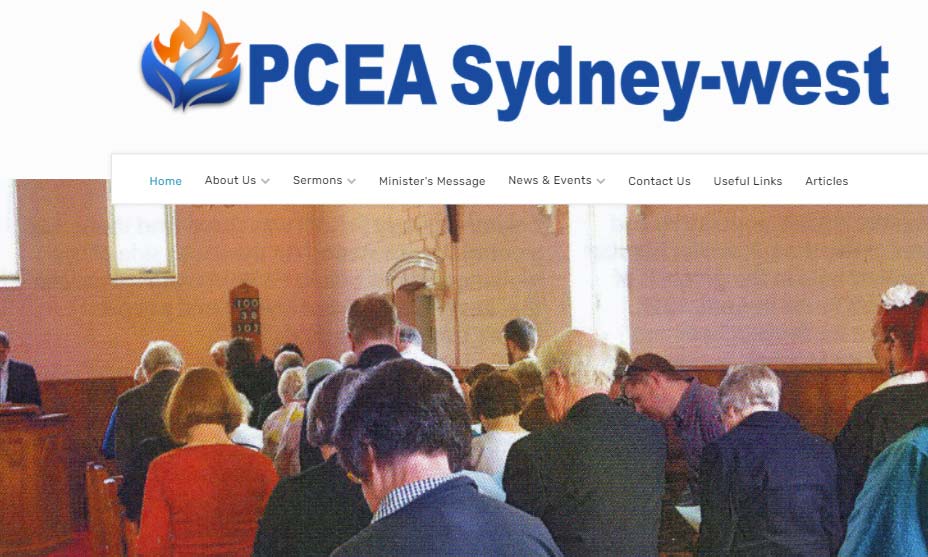 PCEA Sydney-west  Website