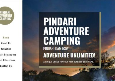 Pindari Adventure Camping Website