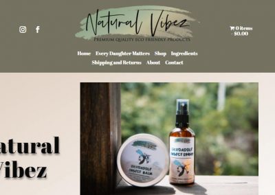 Natural Vibez Website