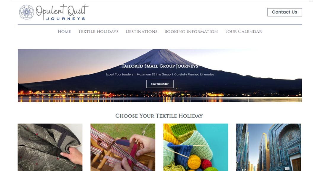 Opulent Quilt Journeys Website