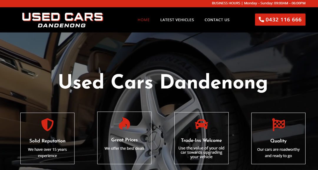 Used Cars Dandenong Website